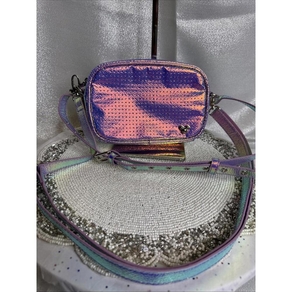 Disney Iridescent Pink Mickey Mouse Belt Bag Crossbody Purse